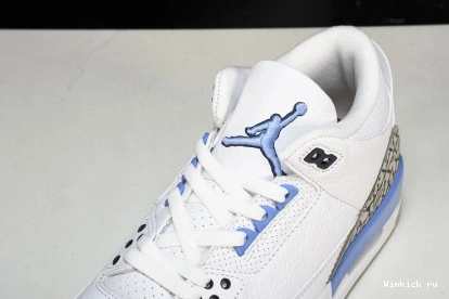 3 WHITE RETRO AIR JORDAN “UNC” 0823